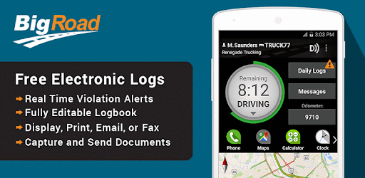 BigRoad Trucking Logbook App PC screenshot