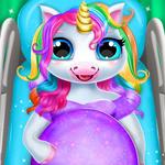 Pregnant Unicorn Mom And Baby Daycare-Unicorn Game icon