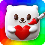 Squishy Magic: 3D Art Coloring & DIY Toys Maker icon