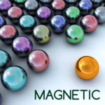 Magnetic balls bubble shoot icon