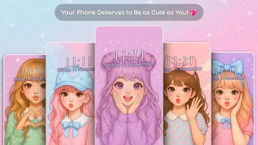 Cute Girly Wallpaper Aesthetic PC screenshot 1