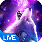 Galaxy Wolf Live Wallpaper icon